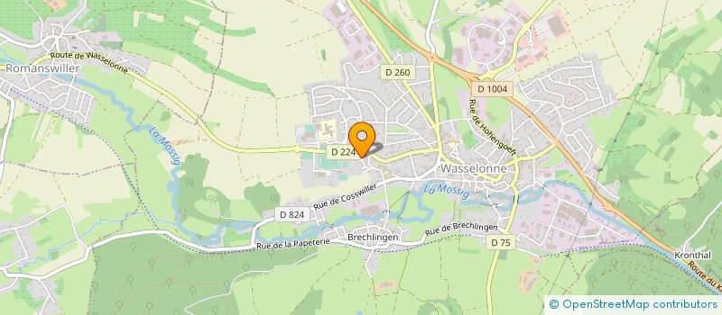 localisation de l'entreprise MADAME VERONIQUE ULRICH  STEINBOURG