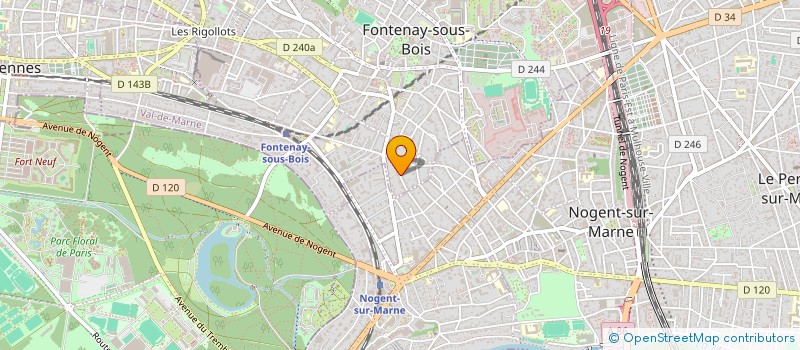 localisation de l'entreprise MADAME VERONIQUE VADROT à FONTENAY-SOUS-BOIS
