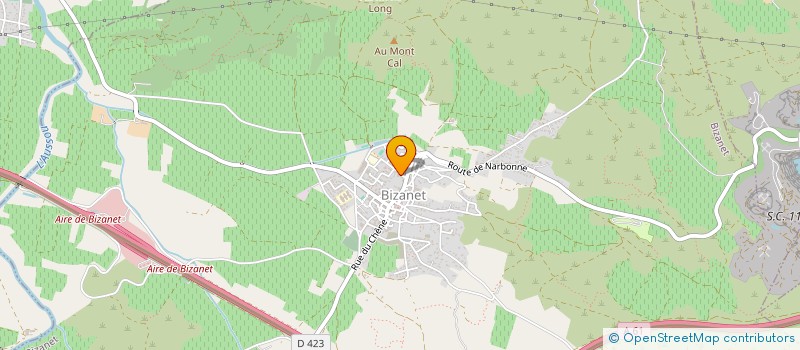 localisation de l'entreprise MADAME VERONIQUE VALLES  BIZANET