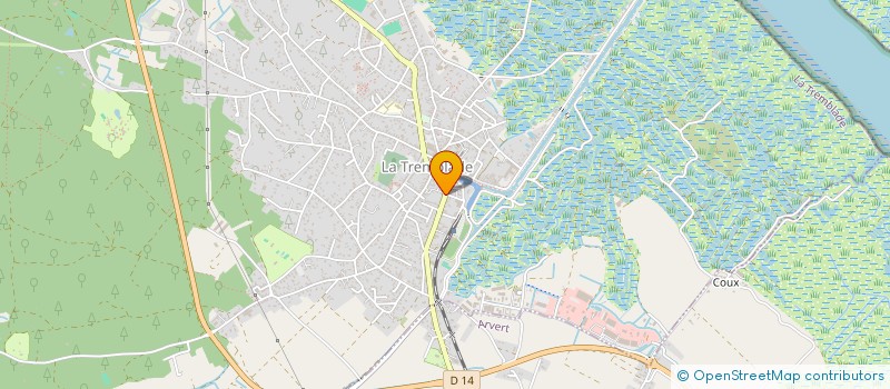 localisation de l'entreprise MADAME VERONIQUE VALLET  LA TREMBLADE