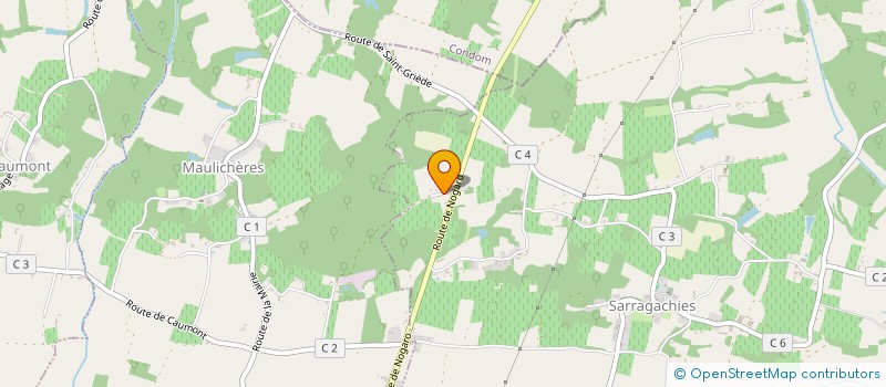 localisation de l'entreprise MADAME VERONIQUE VAN HOVE  SARRAGACHIES