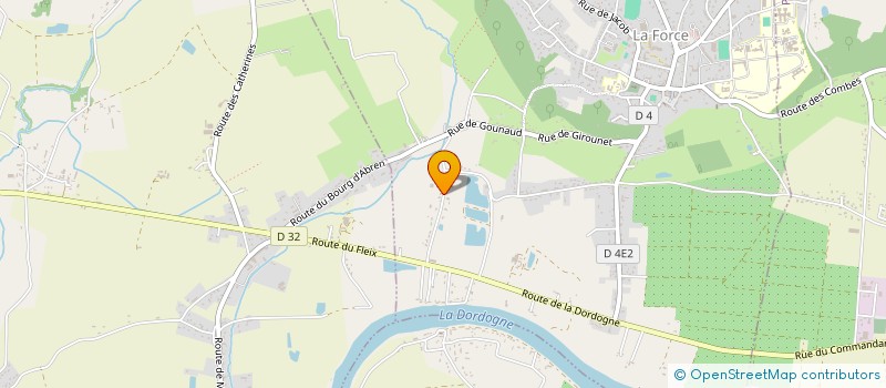 localisation de l'entreprise MADAME VERONIQUE VAN MELLAERT  LA FORCE