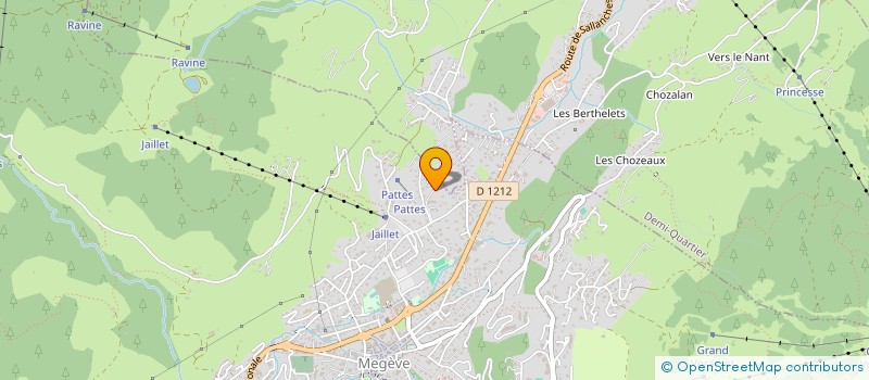 localisation de l'entreprise MADAME VERONIQUE VAN STRAATEN à MEGEVE