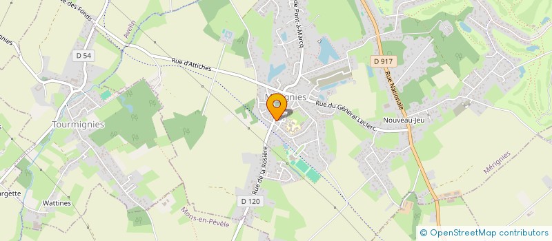 localisation de l'entreprise MADAME VERONIQUE VANDORPE  MERIGNIES