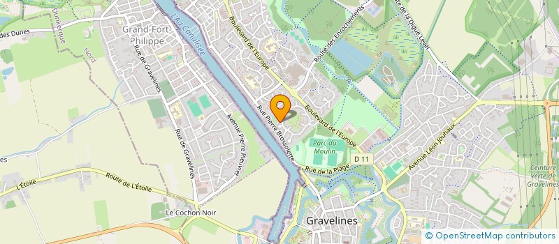 localisation de l'entreprise MADAME VERONIQUE VANDROMME à GRAVELINES