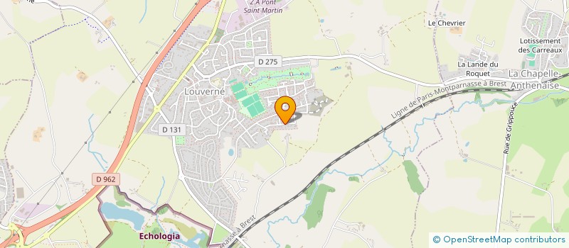 localisation de l'entreprise MADAME VERONIQUE VANNIER à LOUVERNE