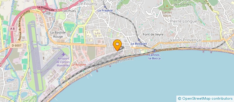 localisation de l'entreprise MADAME VERONIQUE VANNIER  CANNES