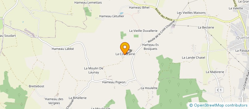 localisation de l'entreprise MADAME VERONIQUE VAQUEZ  BRICQUEBEC-EN-COTENTIN