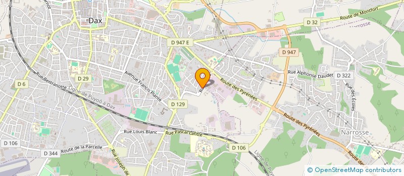 localisation de l'entreprise MADAME VERONIQUE VARRE  DAX