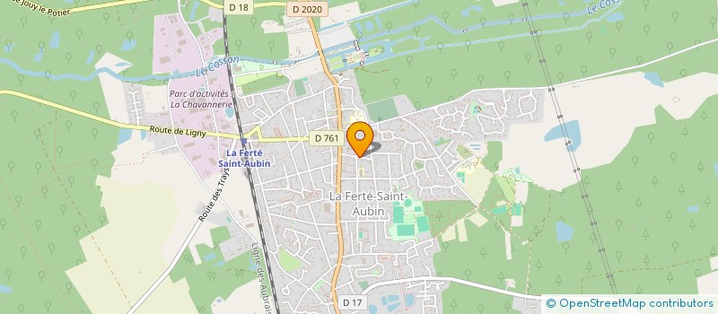 localisation de l'entreprise MADAME VERONIQUE VASSEUR  LA FERTE-SAINT-AUBIN