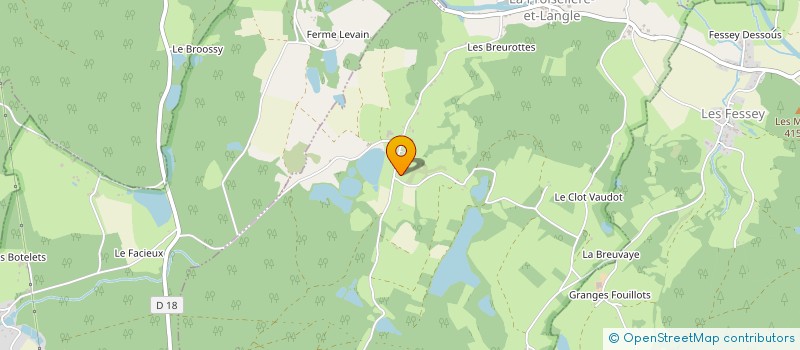 localisation de l'entreprise MADAME VERONIQUE VASSEUR  LA PROISELIERE-ET-LANGLE