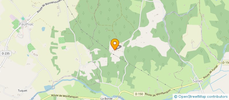 localisation de l'entreprise MADAME VERONIQUE VAYSSIERE  MONTAGNAC-SUR-LEDE