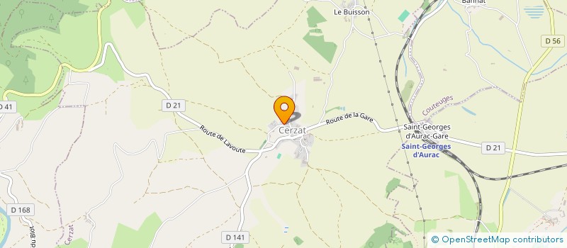 localisation de l'entreprise MADAME VERONIQUE VAZEILLE  CERZAT