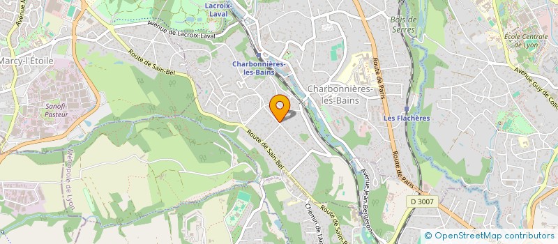 localisation de l'entreprise MADAME VERONIQUE VEDRENNE à CHARBONNIERES-LES-BAINS