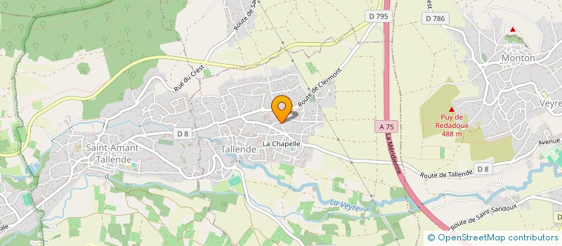 localisation de l'entreprise MADAME VERONIQUE VEDRINES  SAINT-AMANT-TALLENDE