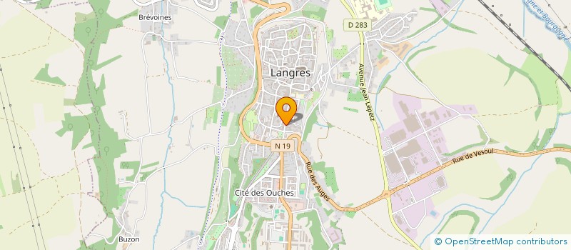 localisation de l'entreprise MADAME VERONIQUE VENCK à LANGRES