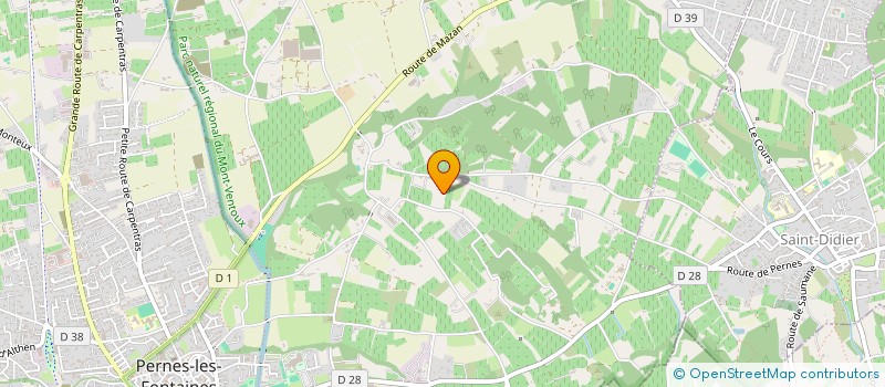 localisation de l'entreprise MADAME VERONIQUE VENDAMME  PERNES-LES-FONTAINES