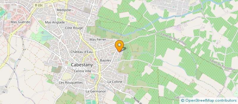 localisation de l'entreprise MADAME VERONIQUE VERDIER  CABESTANY