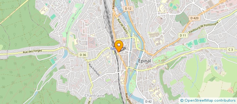 localisation de l'entreprise MADAME VERONIQUE VERNIER  EPINAL