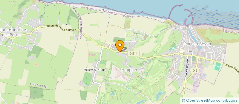 localisation de l'entreprise MADAME VERONIQUE VICTOIRE-FERON  PORT-EN-BESSIN-HUPPAIN