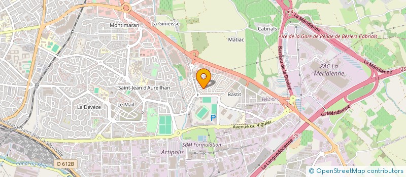 localisation de l'entreprise MADAME VERONIQUE VIDAL à BEZIERS