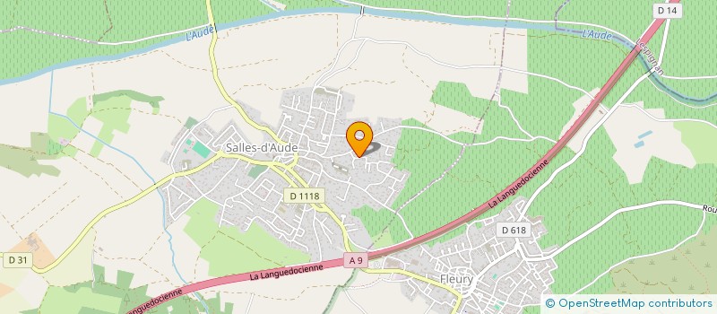 localisation de l'entreprise MADAME VERONIQUE VIDAL  SALLES-D'AUDE