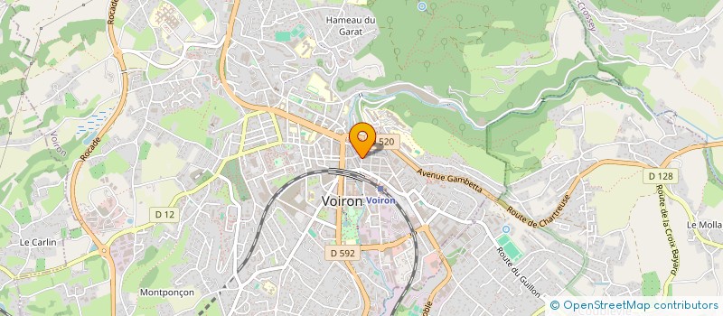 localisation de l'entreprise MADAME VERONIQUE VIDEAU à VOIRON