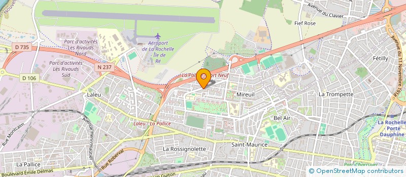 localisation de l'entreprise MADAME VERONIQUE VIE  LA ROCHELLE