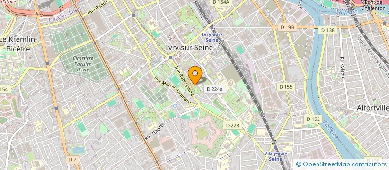 localisation de l'entreprise MADAME VERONIQUE VIEMONT à IVRY-SUR-SEINE