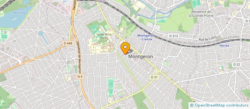 localisation de l'entreprise MADAME VERONIQUE VIENNOT-BOURGIN  MONTGERON