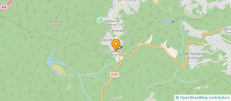 localisation de l'entreprise MADAME VERONIQUE VIGEANT  LES ADRETS-DE-L'ESTEREL