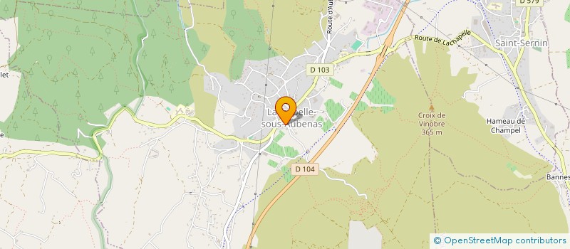 localisation de l'entreprise MADAME VERONIQUE VIGIER  LACHAPELLE-SOUS-AUBENAS