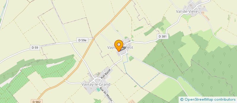 localisation de l'entreprise MADAME VERONIQUE VIGNERON  VAVRAY-LE-PETIT