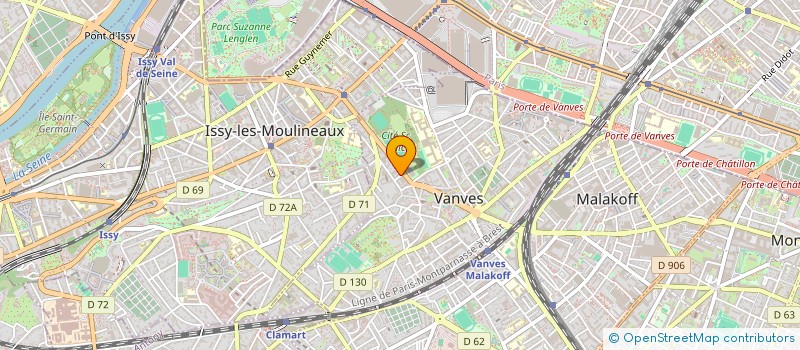 localisation de l'entreprise MADAME VERONIQUE VILLARD  VANVES