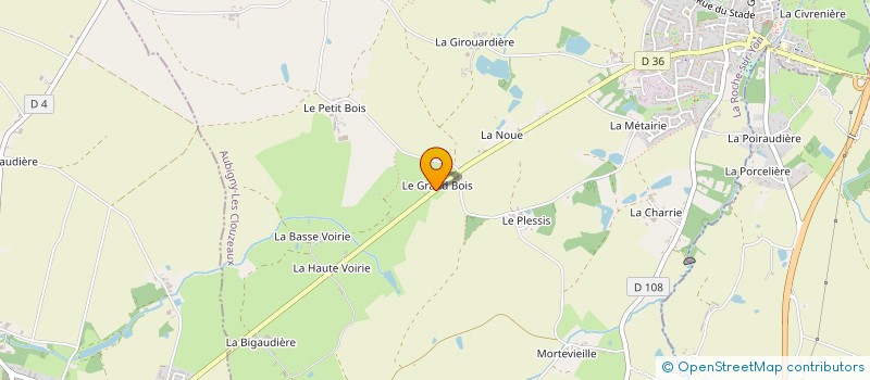 localisation de l'entreprise MADAME VERONIQUE VILLETTE  AUBIGNY-LES CLOUZEAUX