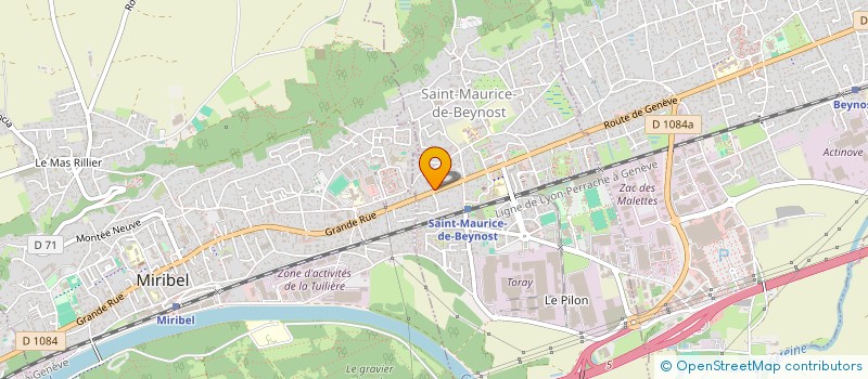 localisation de l'entreprise MADAME VERONIQUE VILLIOT-DUFRESNE à SAINT-MAURICE-DE-BEYNOST