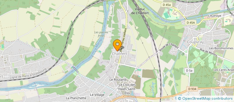 localisation de l'entreprise MADAME VERONIQUE VINCENDEAU  CHALIFERT