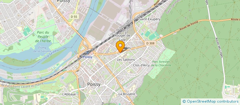 localisation de l'entreprise MADAME VERONIQUE VINCENTI à POISSY