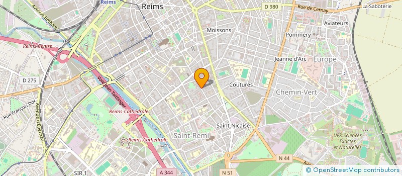 localisation de l'entreprise MADAME VERONIQUE VINOY  REIMS