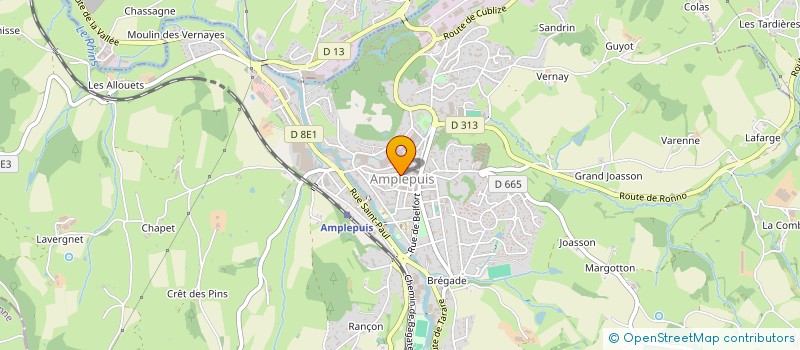 localisation de l'entreprise MADAME VERONIQUE VIOLLAND à AMPLEPUIS