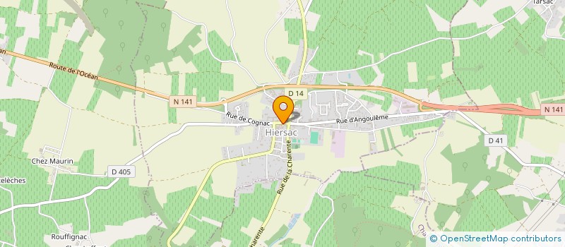 localisation de l'entreprise MADAME VERONIQUE VIROULAUD  HIERSAC