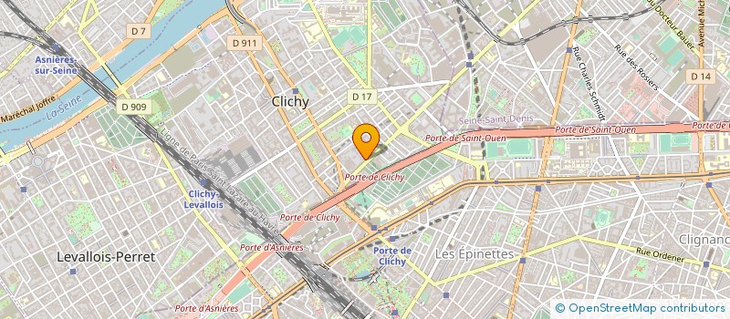 localisation de l'entreprise MADAME VERONIQUE VISSE à CLICHY