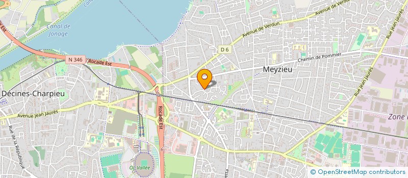 localisation de l'entreprise MADAME VERONIQUE VITALE  MEYZIEU