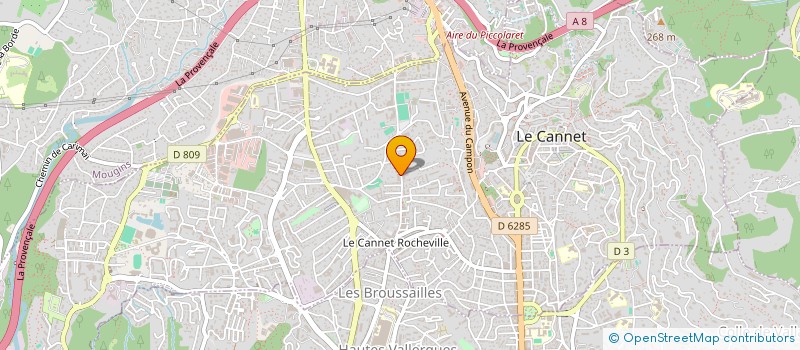 localisation de l'entreprise MADAME VERONIQUE VITIELLO à LE CANNET