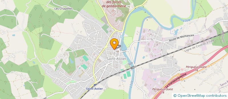 localisation de l'entreprise MADAME VERONIQUE VITON à SAINT-ASTIER