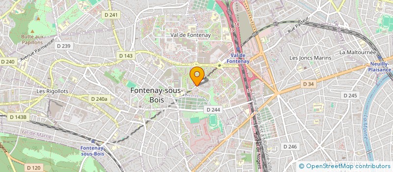 localisation de l'entreprise MADAME VERONIQUE VITOUX à FONTENAY-SOUS-BOIS