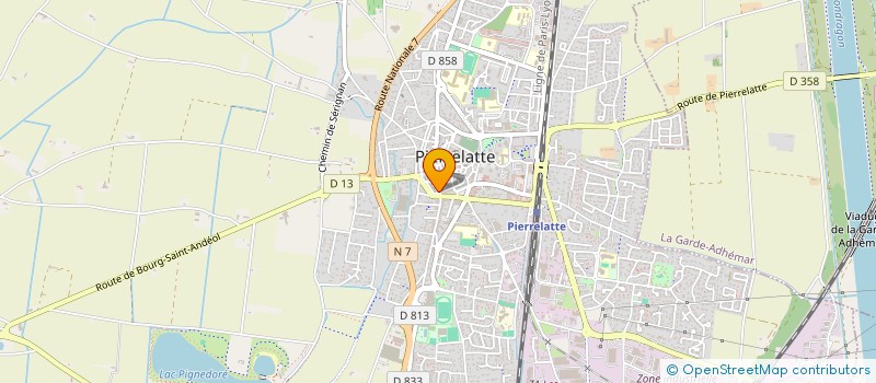 localisation de l'entreprise MADAME VERONIQUE VOISIN à PIERRELATTE