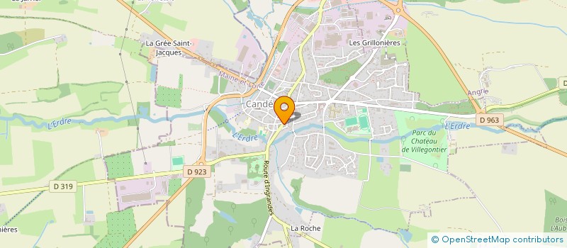 localisation de l'entreprise MADAME VERONIQUE VOISINE  CANDE