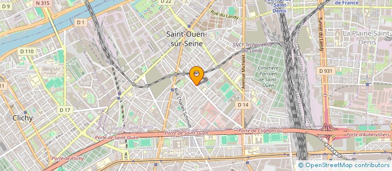localisation de l'entreprise MADAME VERONIQUE VONARX à SAINT-OUEN-SUR-SEINE