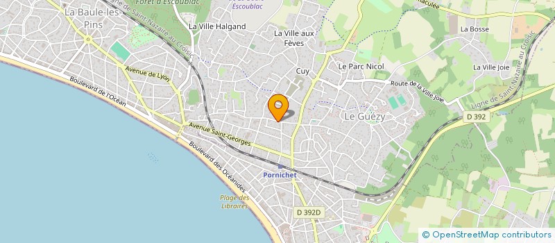 localisation de l'entreprise MADAME VERONIQUE VRIGNON à LA BAULE-ESCOUBLAC